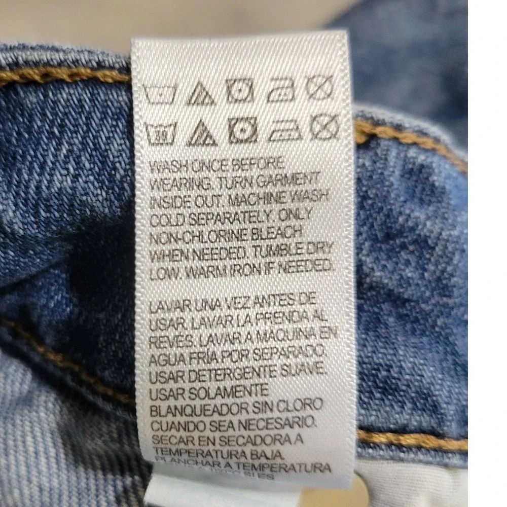 Aeropostale High Rise Wide Leg Jeans Medium Wash Blue‎ Denim Size 12 RN154379